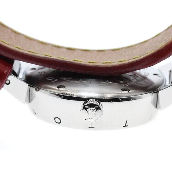 LOUIS VUITTON Tambour Q121Z Heart diamond Red Dial Quartz Ladies Watch_875857 - Picture 4 of 6